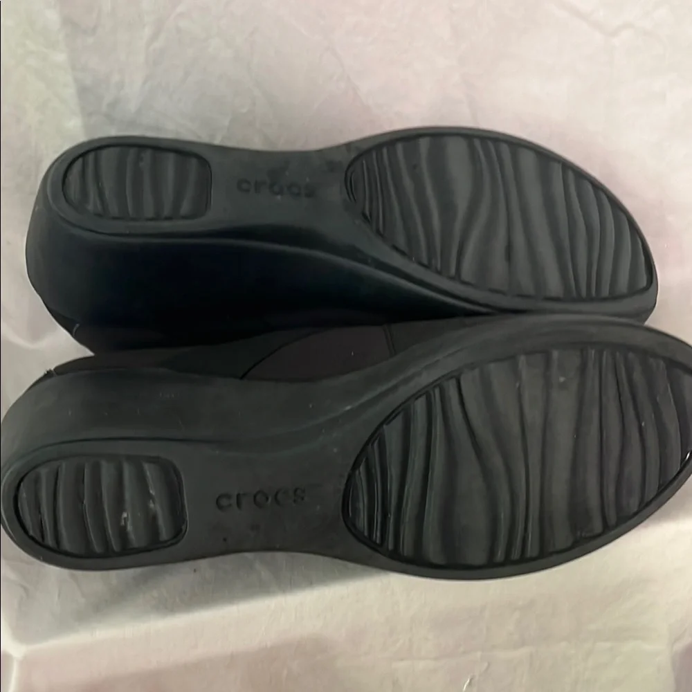 Crocs dual comfort Women's Black Slip-On Shoes Good Used Condition - Picture 9 of 11